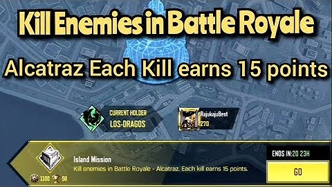Kill Enemies in Battle Royale Alcatraz Each Kill earns 15 points||CODM||