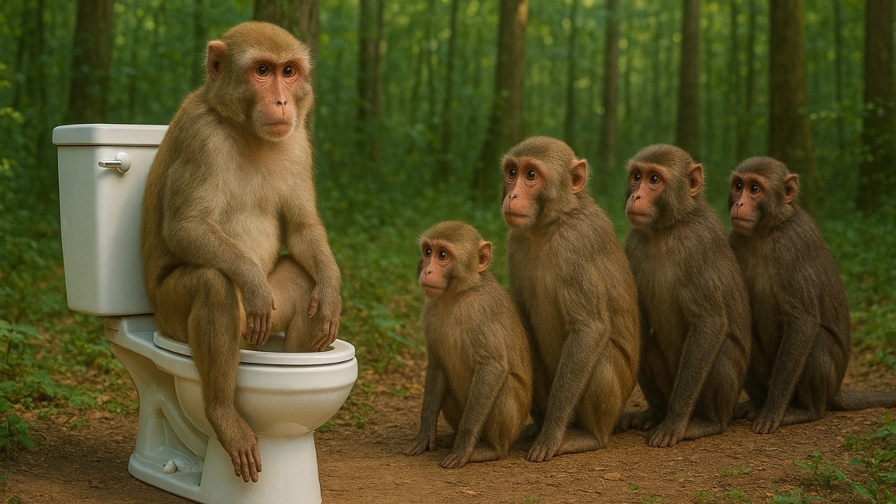 Are MONKEYS Smart Enough to LEARN how to use BATHROOMS like HUMANS? | Monkey Hygiene EXPLAINED