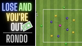 Lose And You're Out | Rondo Drill | Football/Soccer