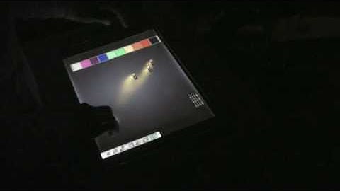 MultiTouch table test video