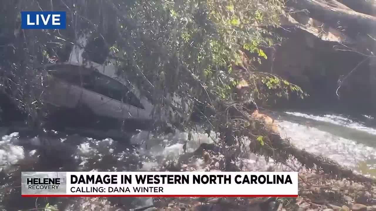 Henderson County impacted by Helene storm damage - YouTube