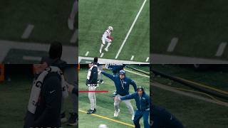 Coach Kuhr LOVED Hawk's pick‼️ #micdup #patriots #nfl #shorts