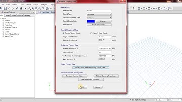 Etabs-Define Materials