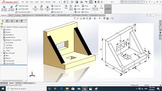 SolidWorks Tutorial for beginners | CAD/CAM Part drawing Exercise 15