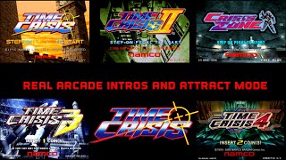 Time Crisis 1-4   Crisis Zone real arcade intros and attract modes 4K 60FPS