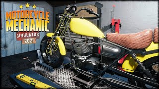Conhecendo MOTORCYCLE MECHANIC SIMULATOR 2021 (Primeira Gameplay PC Pt-Br Versão Final) screenshot 1