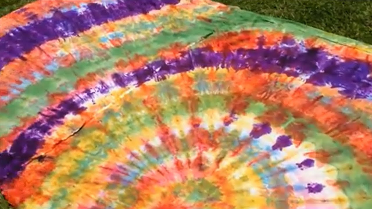Como fazer Tie Dye em tecidos grandes