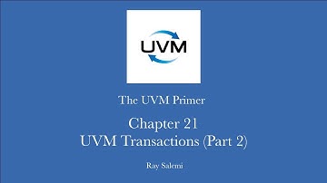 Chapter 21:  UVM Transactions   Part 2