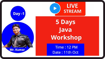 Java Workshop Day 1  By Kumar Sir | CNC WEB WORLD
