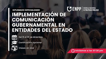 C82 | DIPLOMADO ESPECIALIZADO EN IMPLEMENTACIÓN DE CG EN ENTIDADES DEL ESTADO  | S4