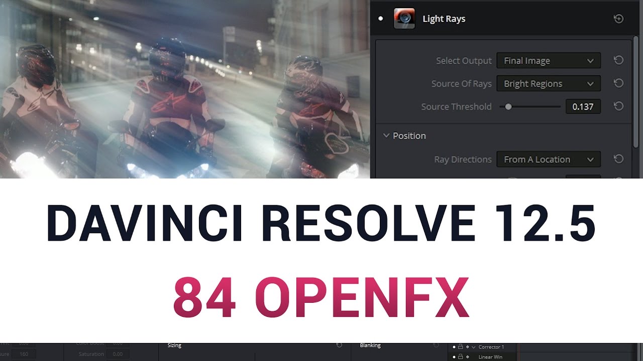 does openfx come in free davinci resolve