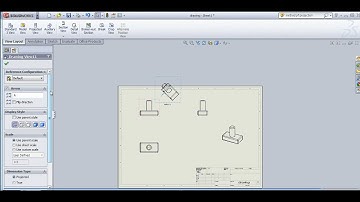 PLACING VIEWS STANDARD 3VIEW MODEL VIEW AUXILARY VIEW PROJECTED VIEW PROJECTION METHOD SETTING