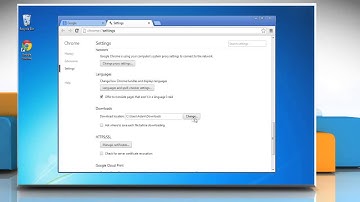 How to change the default download location for Google™ Chrome in Windows® 7