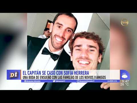 Todo lo que pasó en el casamiento de Diego Godín y Sofía Herrera