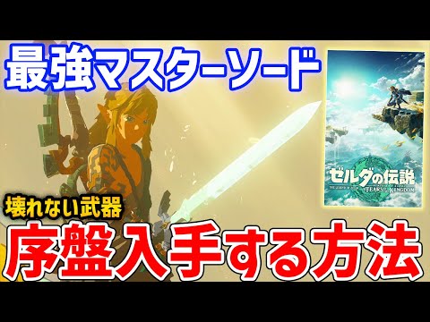 【ゼルダの伝説 ティアキン】序盤から最強のマスターソードを入手する方法、性能紹介【ティアーズ オブ ザ キングダム】【Zelda Tears of the Kingdom】