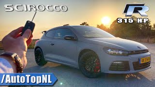 VW Scirocco R 315HP REVIEW POV on AUTOBAHN (No Speed Limit) by AutoTopNL