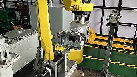 Automatic Industrial Aluminum Die Casting Parts Robot Grinding And Polishing Buffing Machine