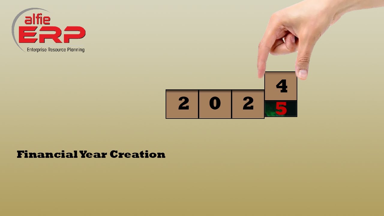 New Financial Year Creation in Alfie ERP
