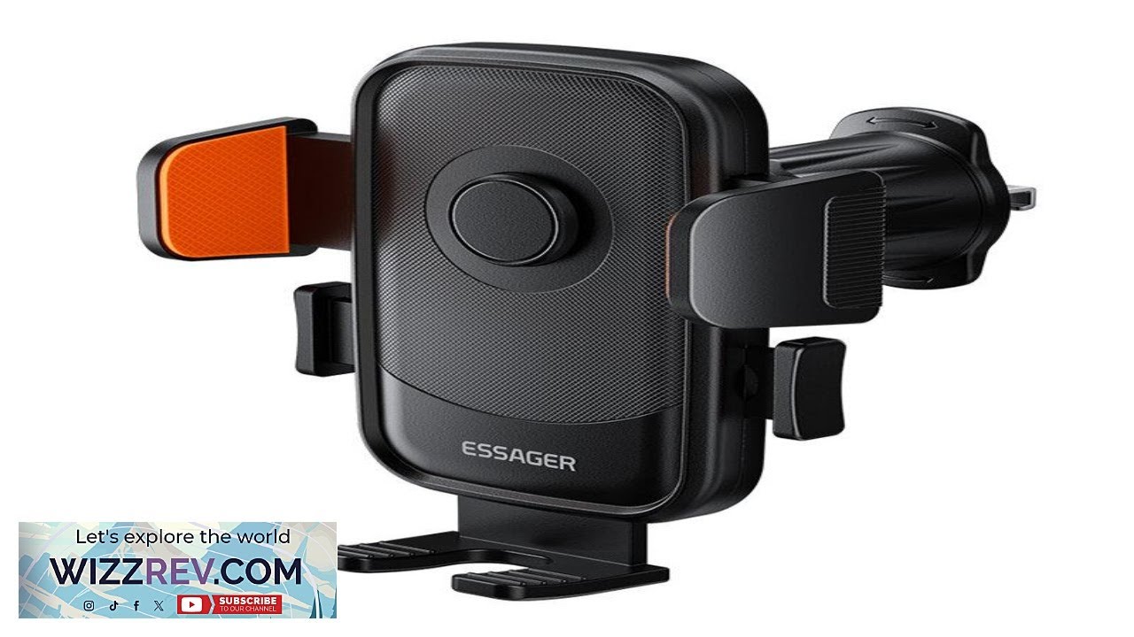 Автомобильный держатель для телефона ESSAGER ES ZJ34 на вентиляционную решетку, управление одной ...