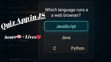 Build a JavaScript Quiz App From Scratch 🧠 | No Voice Coding (HTML CSS JS)