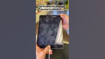 Can’t remember your passcode and #ipad is disabled ?Here’s how you #unlock it✨#shorts #apple #iphone