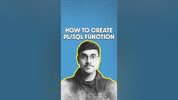 How to CREATE FUNCTION in PL/SQL | Oracle Programming #sqltutorial