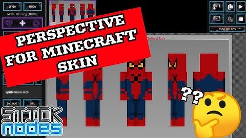HOW TO CHANGE PERSPECTIVE FOR MINECRAFT SKINS ( STICKNODES SPRITE) | 2023 | TUTORIAL