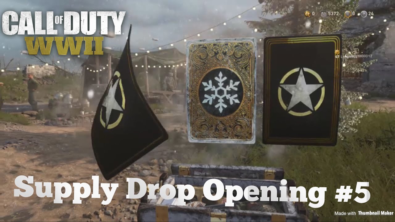 My Best Supply Drop Opening! Call of Duty WW2 Supply Drop Opening 5 YouTube
