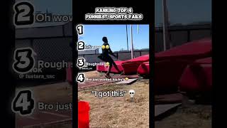 Ranking Top 4 Funniest Sports Fails #shorts #funny