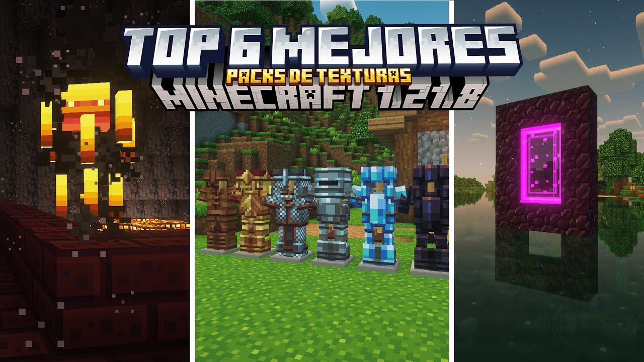 6 DE LOS MEJORES PACKS DE TEXTURAS PARA MINECRAFT 1.21 | 1.21.8 - YouTube