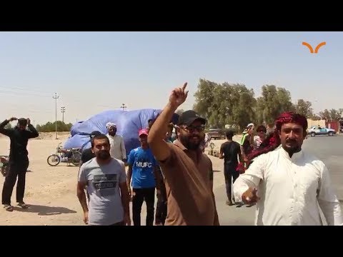 تواصل اعتصام اهالي الزبير امام بوابة البرجسية