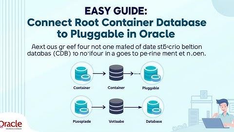Step-by-Step Guide: Connecting Root Container Database to Pluggable Database in Oracle.