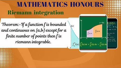 RIEMANN INTEGRATION FOR CONTINUOUS FUNCTION EXCEPT FINITE NUMBER OF POINTS || Asish Sir
