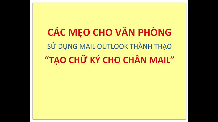 Không chèn ảnh vào chữ kí gmail được