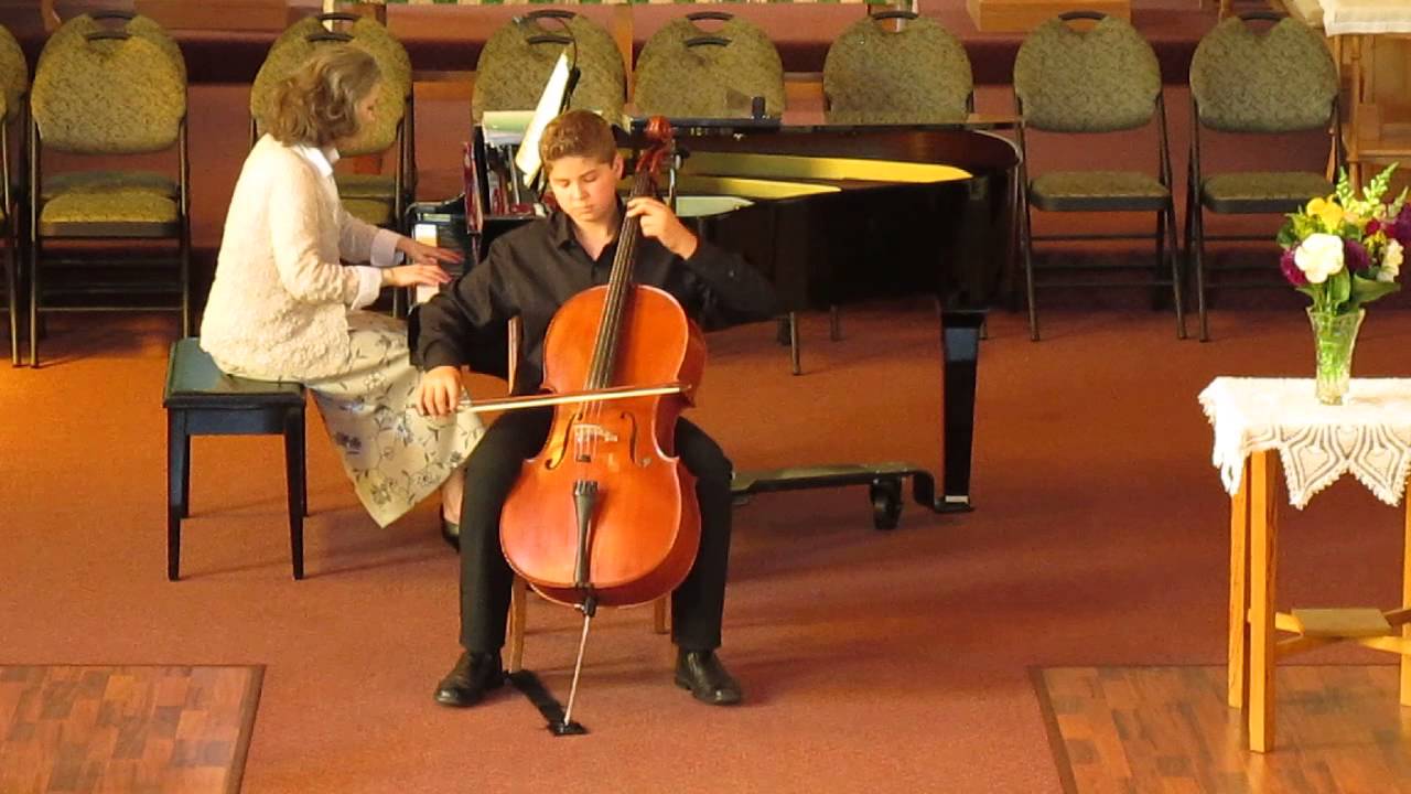 Adam Playing Cello June 2015 - YouTube