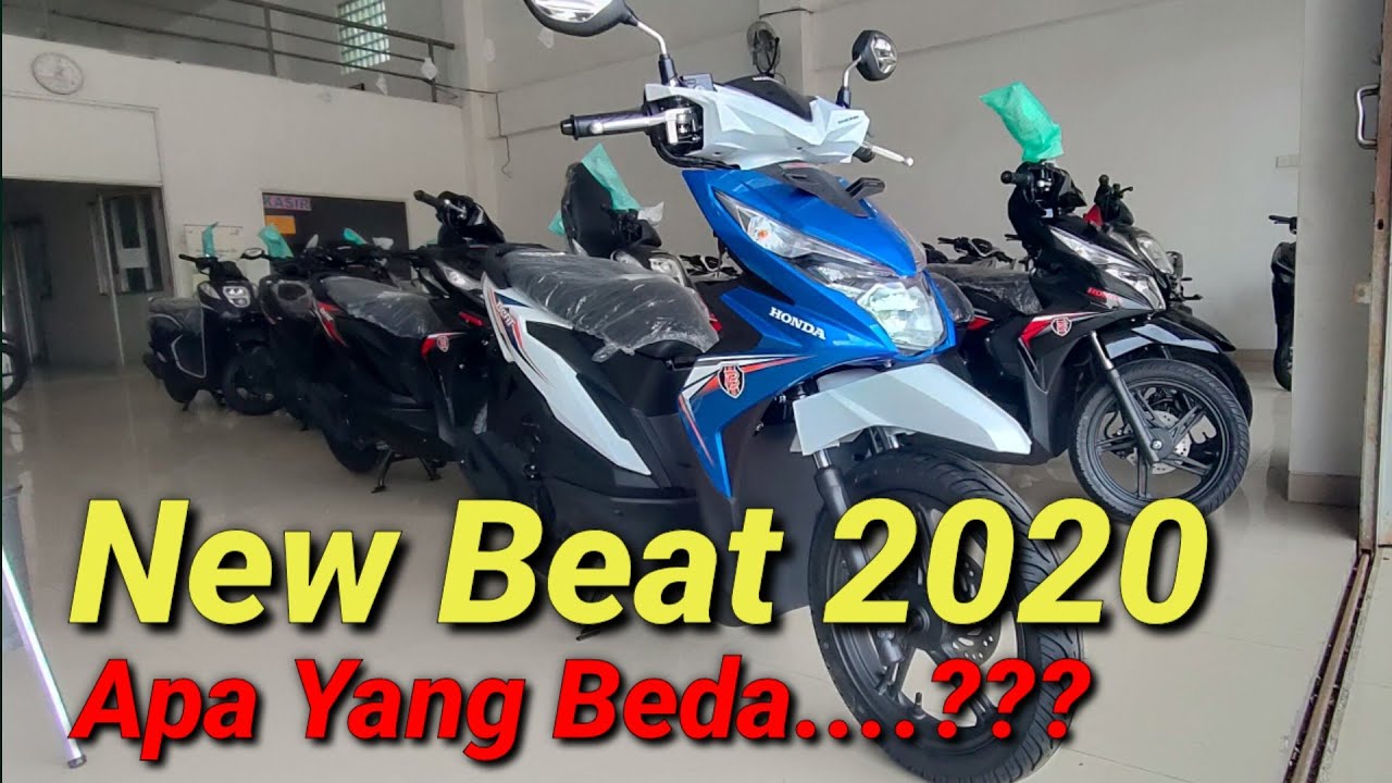 Honda Beat 2020 Terbaru Type CBS Warna Biru Putih YouTube