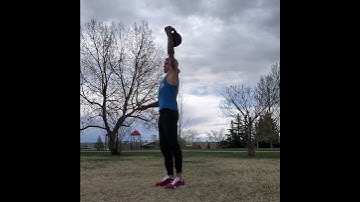 Contralateral Single Arm Single Leg Kettlebell RDL to Clean and Press