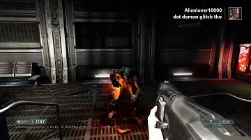 DOOM 3 BFG game clip: demon bitch glitch song