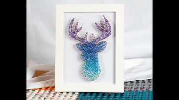 Reindeer String Art DIY tutorial