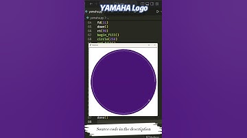 Draw Yamaha Logo Using Python