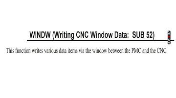 FANUC PLC Programing FANUC WINDOW READ WRITE FUNCTION