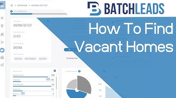 Batch Leads Tutorial: How to find Vacant Homes