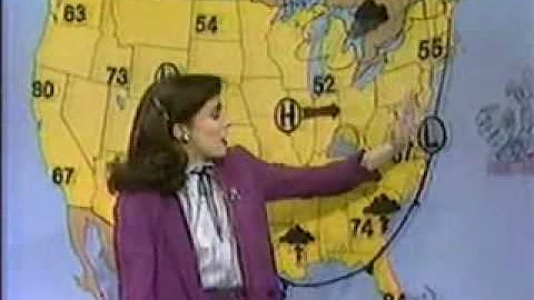 Linda Gialanella's NY weather report (WNEW 5/8/1980)