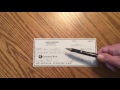 How to write a check