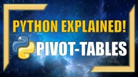 Creating Pivot-Tables with Python