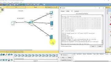Backup a config file & IOS to a TFTP ,FTP server using Packet Tracer - Cisco CCNA