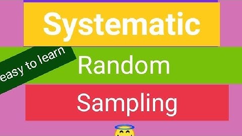 Systematic Random Sampling" microbiology# easy notes