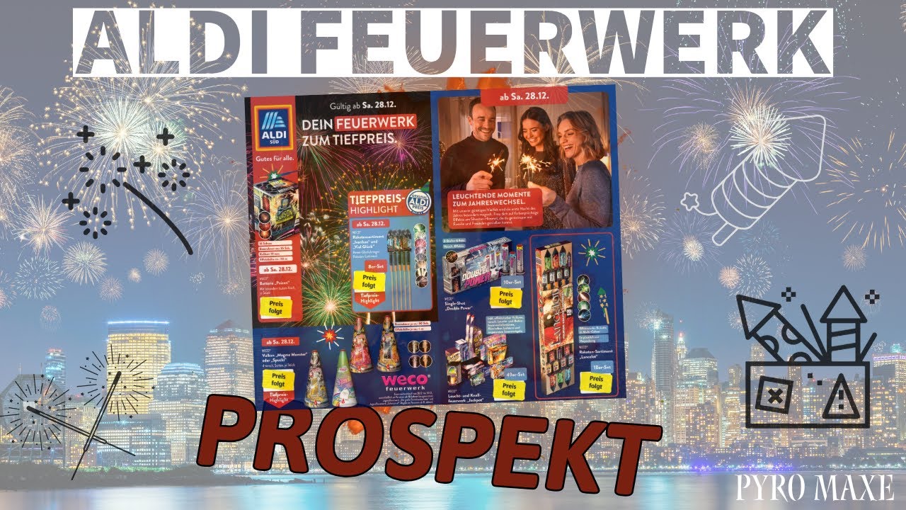 ALDI FEUERWERK PROSPEKT 2024🎆 WECO F2 Klassiker YouTube