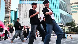 240528 kpop cover dance team ONE OF - 작은 것들을 위한 시 (Boy With Luv) (BTS) Sinchon busking