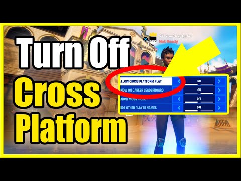 How to TURN OFF Cross Platform Parties in Fortnite (NO PC LOBBIES) PS4, Xbox, Mobile, Switch